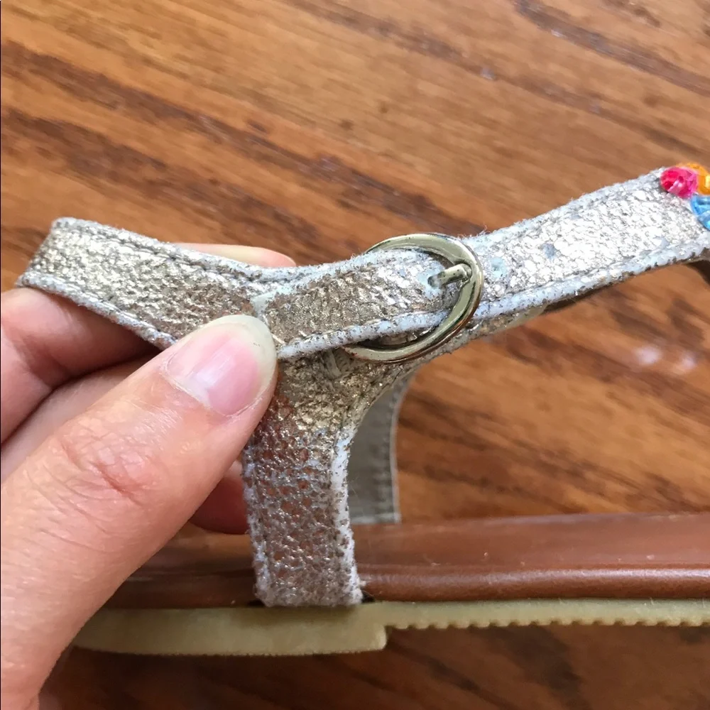 Girls Metallic‎ Jewel Sandals
